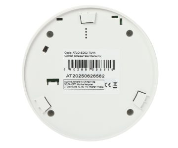 BEZVADU DŪMU UN SILTUMA DETEKTORS ATLO-SD02-TUYA Wi-Fi, Tuya Smart