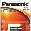 6LR61 PANASONIC 9V sārma PRO baterija (1 gab. blisterī)