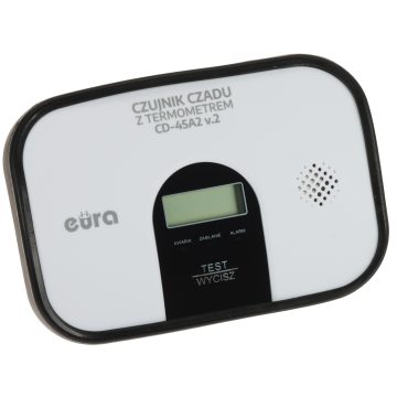 OGLEKĻA MONOKSĪDA (CO) DETEKTORS AR TERMOMETRU CD-45A2/V2 EURAOGLEKĻA MONOKSĪDA (CO) DETEKTORS AR TERMOMETRU CD-45A2/V2 EURA