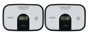 OGLEKĻA MONOKSĪDA (CO) DETEKTORS AR TERMOMETRU CD-45A2/V2 EURA