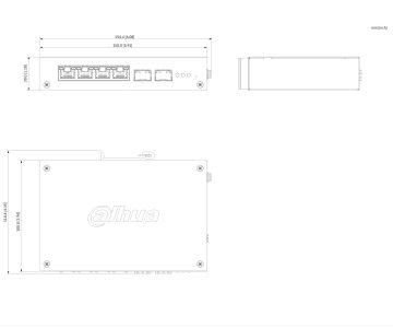 PĀRVALDĀMS POE INDUSTRIĀLAIS SLĒDZIS CHS4206-4GT-90 4-PORTU SFP DAHUA