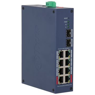 PĀRVALDĀMS POE INDUSTRIĀLAIS SLĒDZIS CHS4210-8GT-110 8-PORTU SFP DAHUAPĀRVALDĀMS POE INDUSTRIĀLAIS SLĒDZIS CHS4210-8GT-110 8-PORTU SFP DAHUA