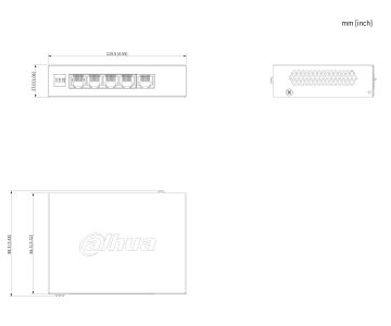 SWITCH POE CS4005-4ET1GT-36 4-PORTU DAHUA