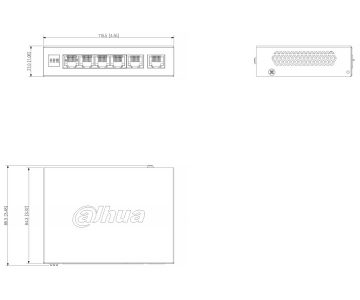 POE SWITCH CS4006-4ET2GT-60 4-PORT DAHUA