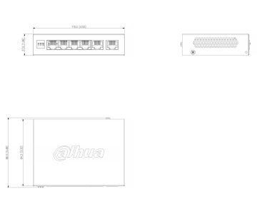 SWITCH POE CS4006-4GT-60-V2 4-PORTU DAHUA