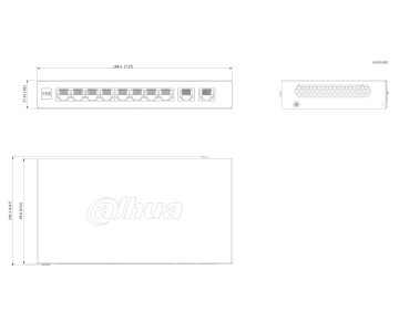 SWITCH POE CS4010-8ET2GT-60 8-PORTU DAHUA SWITCH POE CS4010-8ET2GT-60 8-PORTU DAHUA