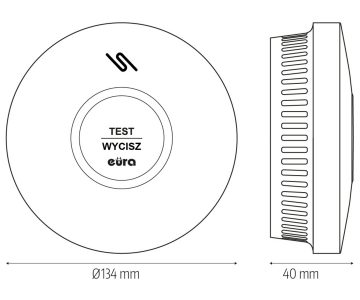 DŪMU UN OGLEKĻA MONOKSĪDA (CO) DETEKTORS CSD-39A2 EURA