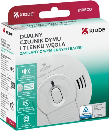 Kidde K10SCO 2-in-1 oglekļa monoksīda un dūmu detektors