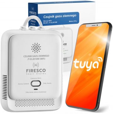 Firesco JT-ZL2010W dabasgāzes sensors ar WiFi Tuya lietojumprogrammuFiresco JT-ZL2010W dabasgāzes sensors ar WiFi Tuya lietojumprogrammu
