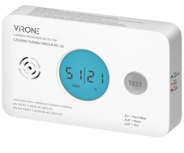 OGLEKĻA MONOKSĪDA (KVĒPU) DETEKTORS DC-10 Virone OGLEKĻA MONOKSĪDA (KVĒPU) DETEKTORS DC-10 Virone