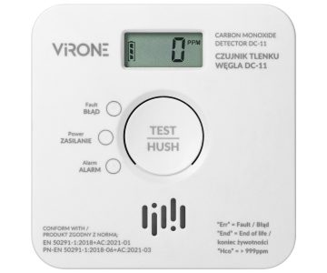 OGLEKĻA MONOKSĪDA (KVĒPU) DETEKTORS DC-11 Virone OGLEKĻA MONOKSĪDA (KVĒPU) DETEKTORS DC-11 Virone