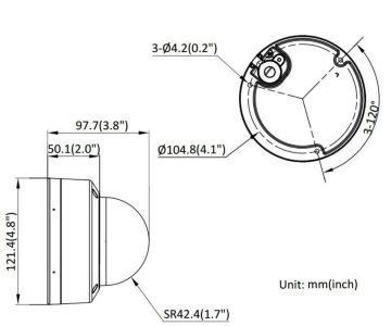 IP PRETVANDĀLISMA KAMERA DS-2CD2143G2-LIS2U 2.8MM BLACK PL Smart Hybrid Light AcuSense - 4&nbsp;Mpx Hikvision