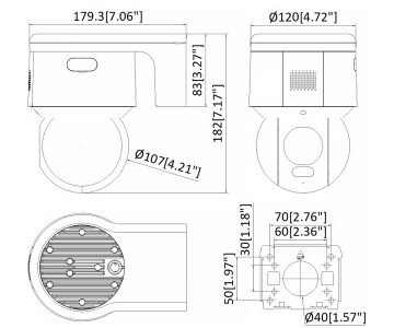 ĀRĒJĀ IP ROTĀCIJU KAMERA DS-2DE3A400BW-DE F1 T5 PL AcuSense - 4 Mpx 4 mm Hikvision ĀRĒJĀ IP ROTĀCIJU KAMERA DS-2DE3A400BW-DE F1 T5 PL AcuSense - 4 Mpx 4 mm Hikvision