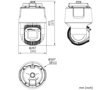 IP ĀTRUMA DOME KAMERA DS-2DF8C442IXG1-ELW DarkFighter - 4&nbsp;Mpx, 6&nbsp;... 252&nbsp;mm Hikvision