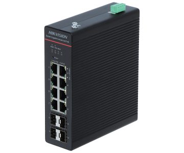 INDUSTRIĀLAIS PĀRSLĒGS POE DS-3T1512HP-SI-8P4FKIT(75W) 8-PORTU SFP Hikvision INDUSTRIĀLAIS PĀRSLĒGS POE DS-3T1512HP-SI-8P4FKIT(75W) 8-PORTU SFP Hikvision