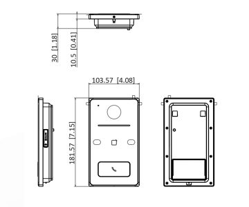 VIDEO DOMOFONS DS-KV6133-WME1/SURFACE - 1080p Hikvision