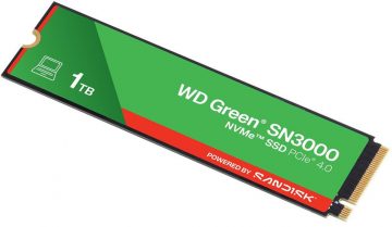 WD GREEN SN3000 1TB WDS100T4G0E PCIe M2 SSD disks