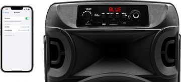 SQUEAK SQ1006 30W mobilais skaļrunis FM radio melns SQUEAK SQ1006 30W mobilais skaļrunis FM radio melns