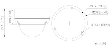 AHD, HD-CVI, HD-TVI, PAL PRETVANDĀLISMA KAMERA HAC-HDBW1500EA-A-0280B-S3-DIP - 5 Mpx 2.8 mm DAHUA AHD, HD-CVI, HD-TVI, PAL PRETVANDĀLISMA KAMERA HAC-HDBW1500EA-A-0280B-S3-DIP - 5 Mpx 2.8 mm DAHUA