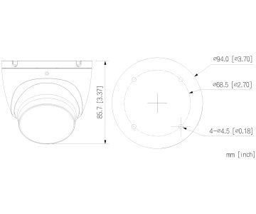 AHD, HD-CVI, HD-TVI, PAL KAMERA HAC-HDW1801TLM-IL-A-0280B-S3-DIP Smart Dual Light - 8&nbsp;Mpx 4K UHD 2.8&nbsp;mm DAHUA