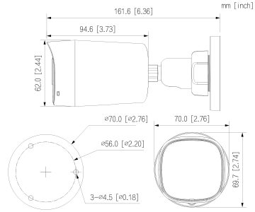 AHD, HD-CVI, HD-TVI, PAL KAMERA HAC-HFW1200RL-IL-T-0280B-DIP Smart Dual Light Two-way Talk - 1080p 2.8&nbsp;mm DAHUA