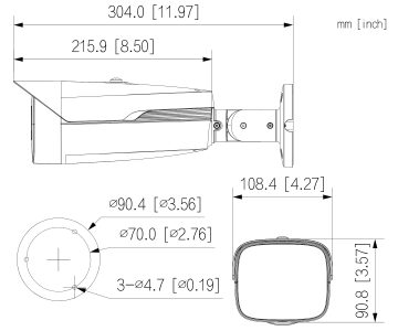 AHD, HD-CVI, HD-TVI, CVBS KAMERA HAC-HFW1239MH-A-LED-0360B-S3 Full-Color - 1080p 3.6&nbsp;mm DAHUA