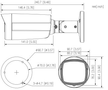 AHD, HD-CVI, HD-TVI, PAL KAMERA HAC-HFW1500TH-IL-A-0360B-S3-DIP Smart Dual Light - 5&nbsp;Mpx 3.6&nbsp;mm DAHUA