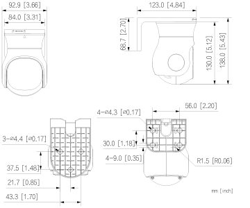 ĀRĒJĀ AHD, HD-CVI, HD-TVI, PAL ROTĀCIJU KAMERA HAC-PT1509A-A-LED-0280B-S2 Full-Color - 5&nbsp;Mpx 2.8&nbsp;mm DAHUA
