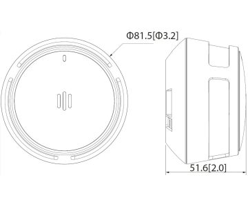 BEZVADU DŪMU DETEKTORS HY-SA40A-R8 WISUALARM