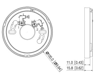 DŪMU UN TEMPERATŪRAS DETEKTORU TURĒTĀJS HY-TCDZ WISUALARM DŪMU UN TEMPERATŪRAS DETEKTORU TURĒTĀJS HY-TCDZ WISUALARM