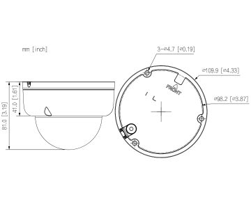 IP PRETVANDĀLISMA KAMERA IPC-HDBW1439E1-A-IL-0280B-S6 Smart Dual Light - 4&nbsp;Mpx 2.8&nbsp;mm DAHUA