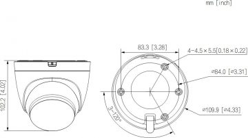 Dahua IPC-HDW1339DA-SW-PV-0360B IP kamera