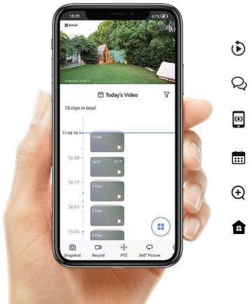 EZVIZ 4x HB8 2K+ (4MP) C tipa Wi-Fi novērošanas komplekts