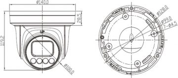 GenSTAR GANZ 71E5M213D-M IP kamera