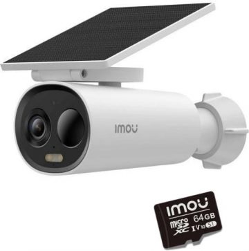 Imou Cell 3C AIO 5MP ar akumulatoru darbināma IP kamera ar 64 GB atmiņas kartiImou Cell 3C AIO 5MP ar akumulatoru darbināma IP kamera ar 64 GB atmiņas karti