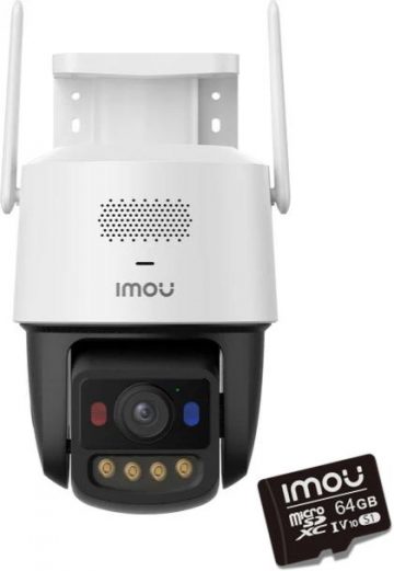Imou Titan Pro 6MP Aurora Wi-Fi PoE IP kamera ar 64 GB atmiņas karti