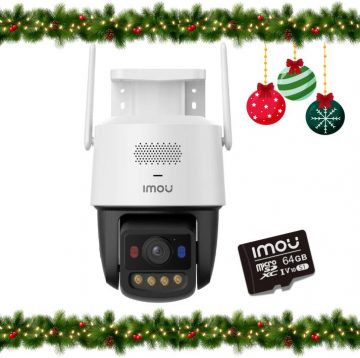 Imou Titan Pro 6MP Aurora Wi-Fi PoE IP kamera ar 64 GB atmiņas kartiImou Titan Pro 6MP Aurora Wi-Fi PoE IP kamera ar 64 GB atmiņas karti