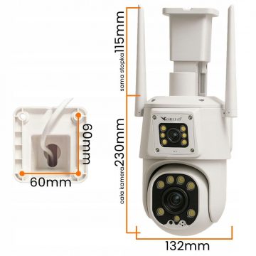 Orllo TZ8 divkārša 4MP+4MP 4G SIM LTE Wi-Fi IP kamera Orllo TZ8 divkārša 4MP+4MP 4G SIM LTE Wi-Fi IP kamera