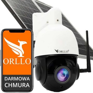 ORLLO Z10 WiFi POE IP kamera ar SM6030 PRO fotoelektrisko paneli