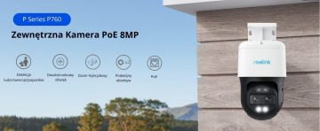 Reolink Trackmix sērijas P760 POE IP kamera, 8MP rotējoša Reolink Trackmix sērijas P760 POE IP kamera, 8MP rotējoša