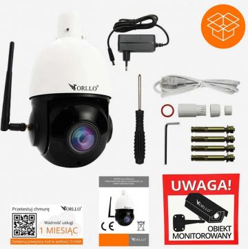 ORLLO Z10 WiFi POE IP kamera ar SM6030 PRO fotoelektrisko paneli