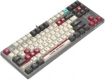 A4TECH BLOODY S87 Pixels Red USB mehāniskā tastatūra (BLMS RED Plus slēdži)