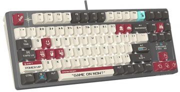 A4TECH BLOODY S87 Pixels Red USB mehāniskā tastatūra (BLMS RED Plus slēdži)