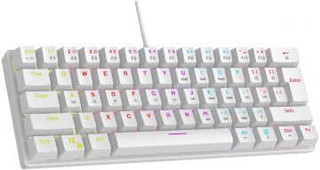 Rampage PLOWER K60 vadu tastatūra, balta