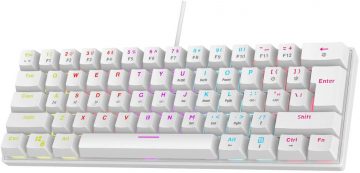 Rampage PLOWER K60 vadu tastatūra, balta