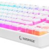 Rampage TKL GHOST vadu tastatūra, balta