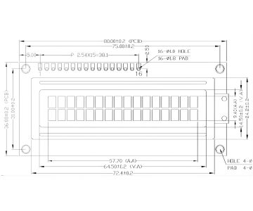 LCD DISPLEJS 2X16 RAKSTZĪMJU LCD-AC-1602E-YIY/G-E6 ZAĻŠ JUSTPI LCD DISPLEJS 2X16 RAKSTZĪMJU LCD-AC-1602E-YIY/G-E6 ZAĻŠ JUSTPI