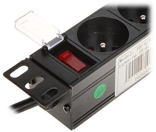 4 kontaktligzdu pagarinātājs PD-4/R10/R 4 kontaktligzdu pagarinātājs PD-4/R10/R