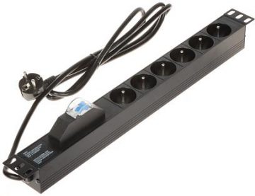 Pagarinātājs ar 6 rozetēm PD-6/R-1PPagarinātājs ar 6 rozetēm PD-6/R-1P