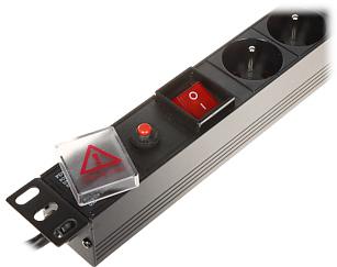 6 kontaktligzdu pagarinātājs PD-6/R-OP 6 kontaktligzdu pagarinātājs PD-6/R-OP